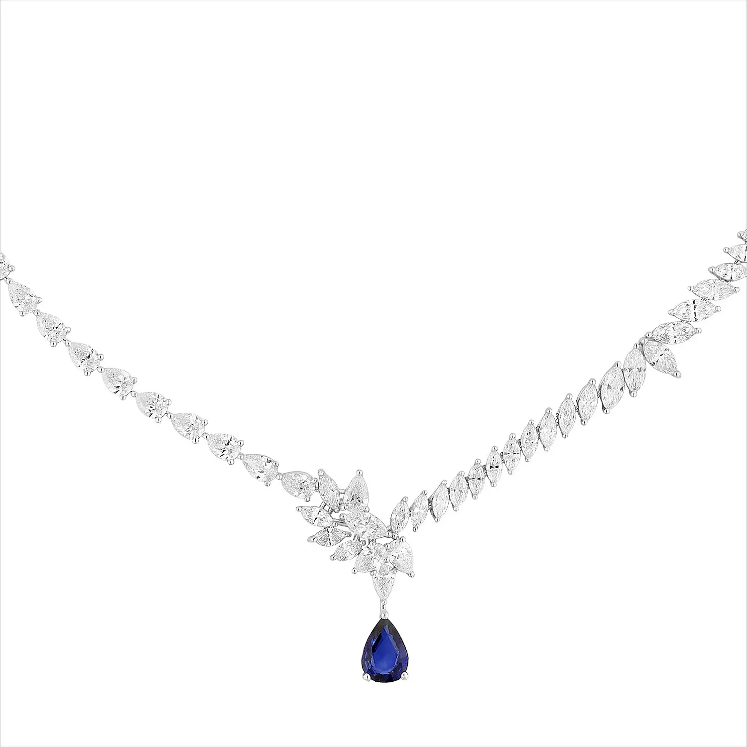 12.02 Karat Pırlanta Safir Gerdanlık - 2