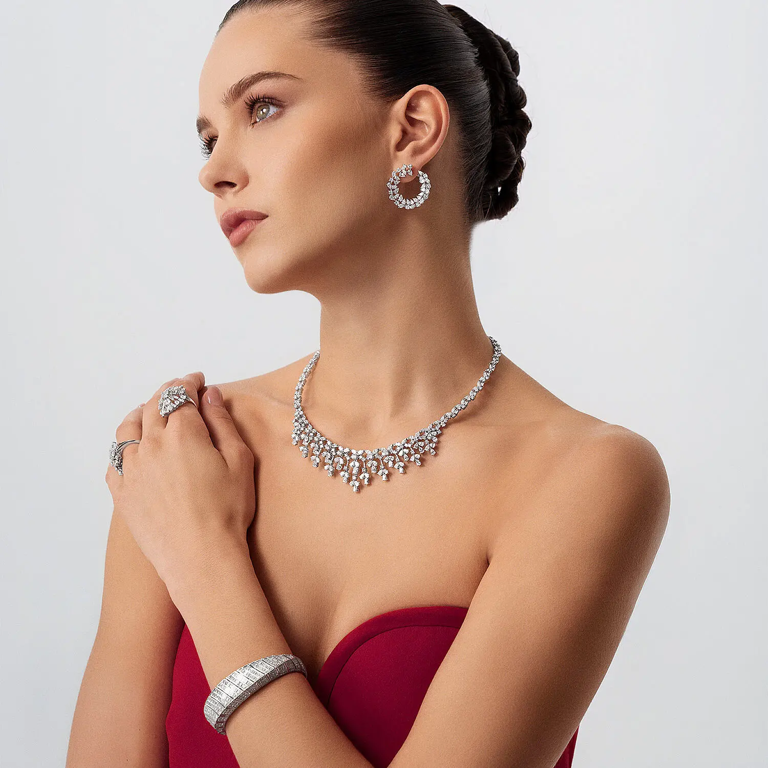 15.94 Karat Pırlanta Gerdanlık - 4