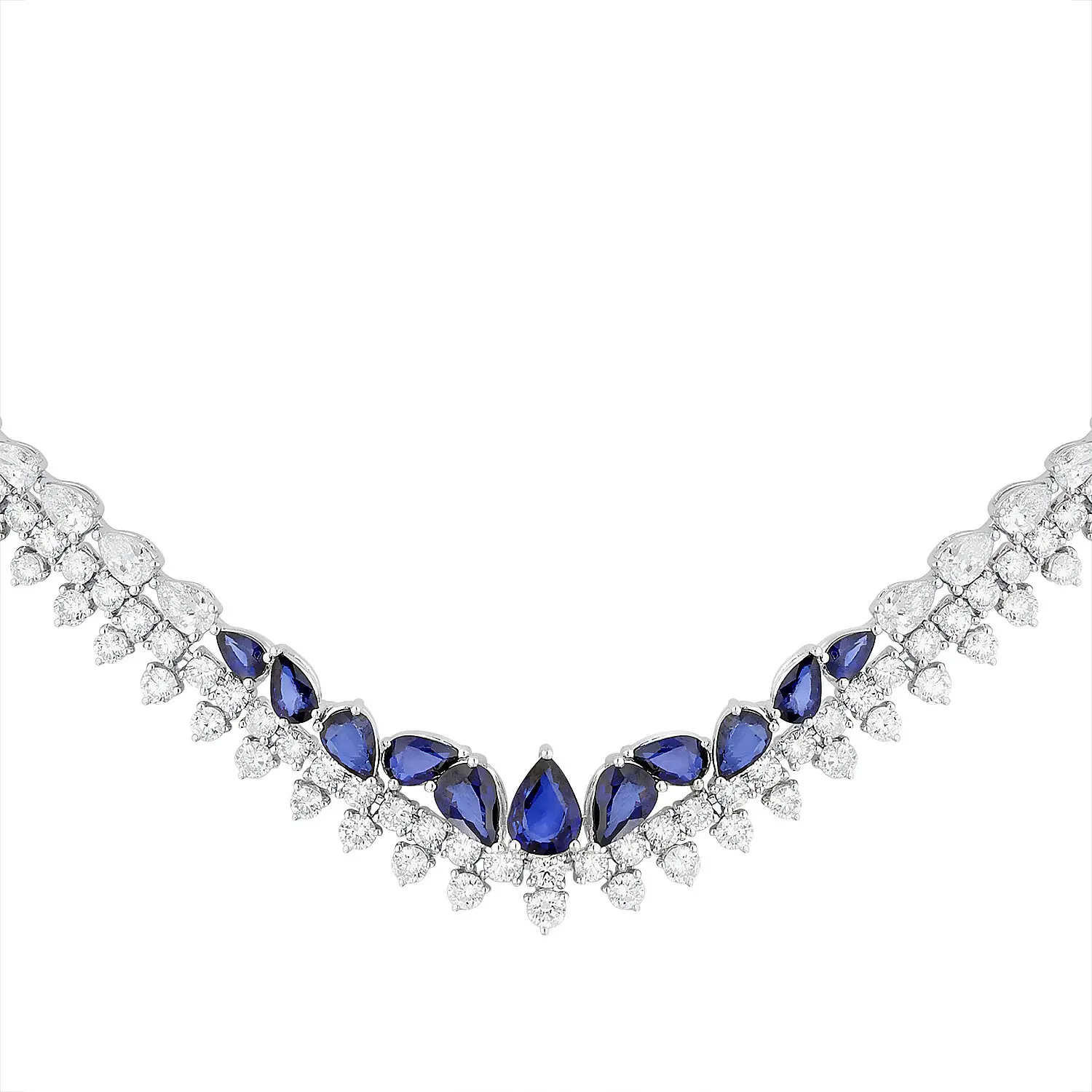 20.23 Karat Pırlanta Safir Gerdanlık - 2