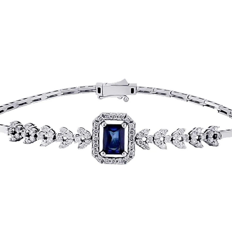 2.06 Karat Pırlanta Safir Bileklik - 2