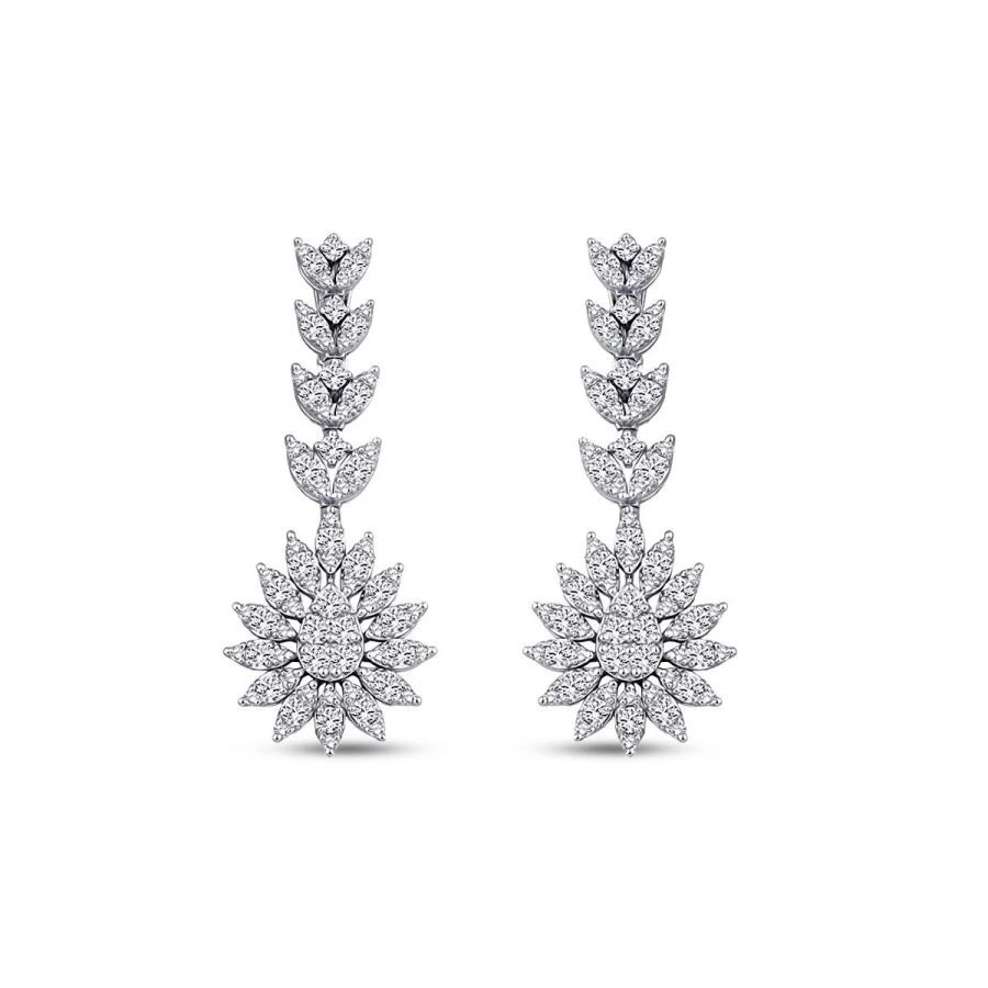 2.22 Karat Pırlanta Trend Küpe - 2
