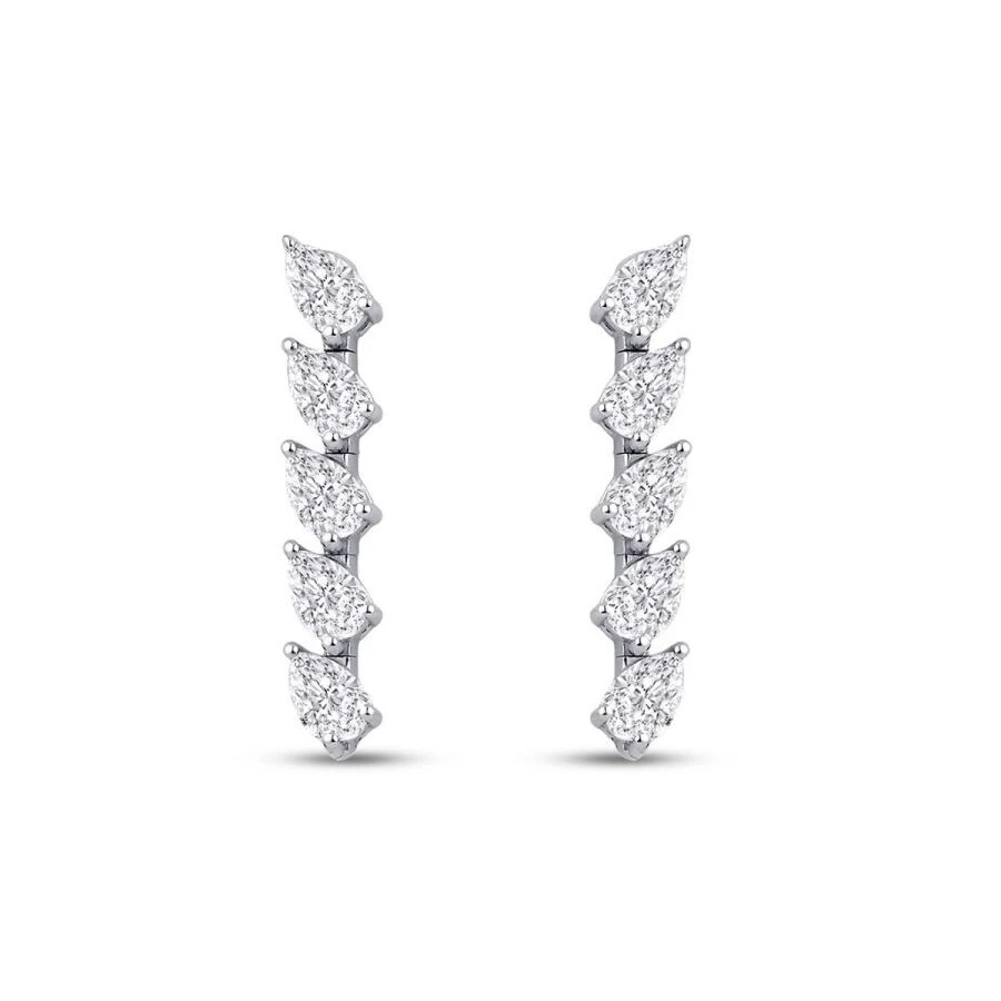 2.36 Karat Pırlanta Aurora Küpe - 2