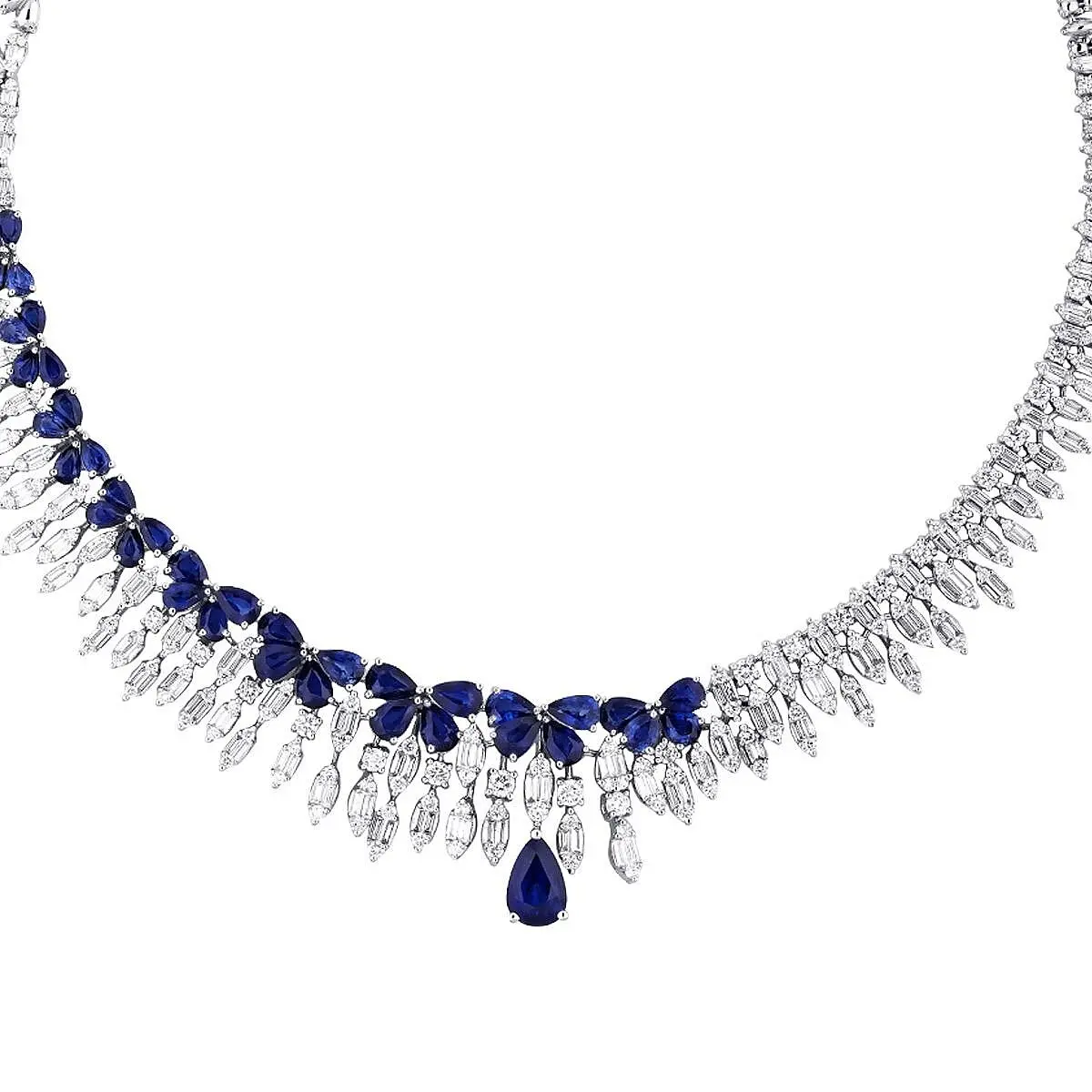24.03 Karat Pırlanta Safir Gerdanlık - 2