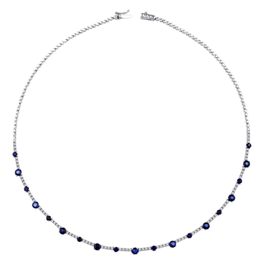 4.26 Karat Pırlanta Safir Gerdanlık - 1