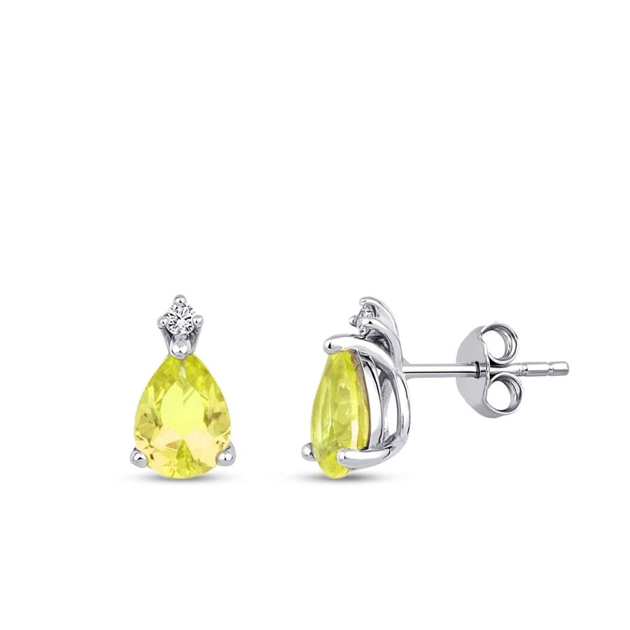 5.17 Karat Pırlanta Fancy Küpe - 1