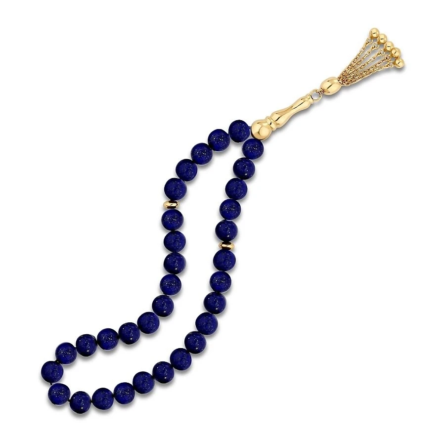Altın Lapis Taşlı Tesbih - 1