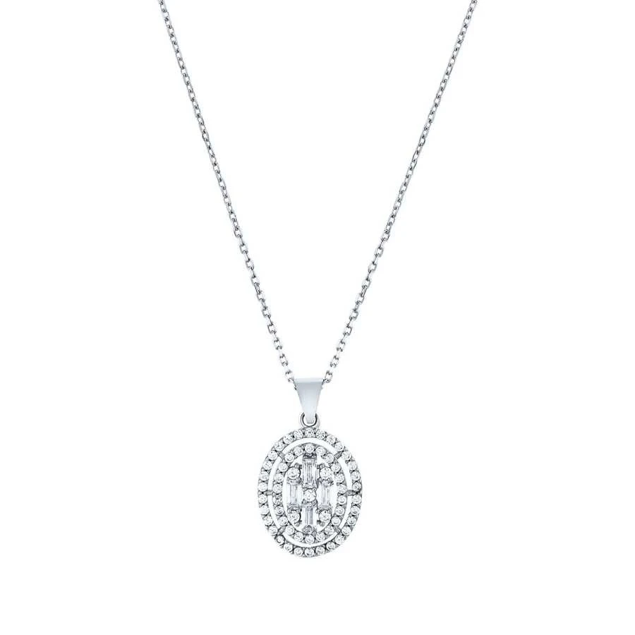 Altın Oval Baget Kolye - 1