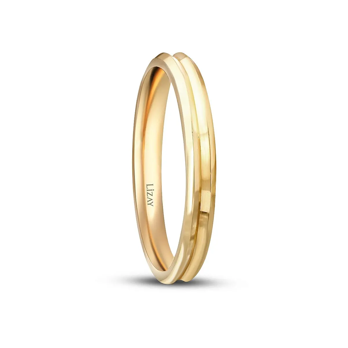 Altın Tasarım Erkek Alyans - 2