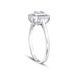 0.18 Karat Pırlanta Baget Yüzük - 2