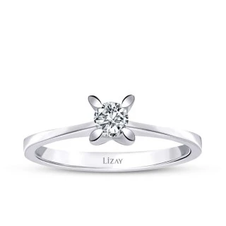 0.20 Karat Pırlanta Tektaş Yüzük - 1