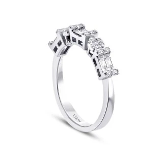 0.44 Karat Pırlanta Baget Trend Yüzük - 2