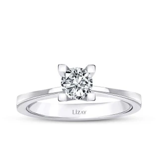 0.50 karat Pırlanta Tektaş Yüzük - 1