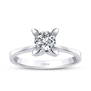 0.70 Karat Pırlanta Tektaş Yüzük - 1