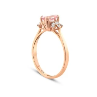 0.77 Karat Pırlanta Turmalin Yüzük - 2