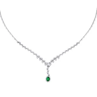 1.83 Karat Pırlanta Zümrüt Gerdanlık - 2