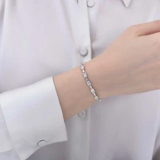 2.53 Karat Pırlanta Baget Bileklik - 3