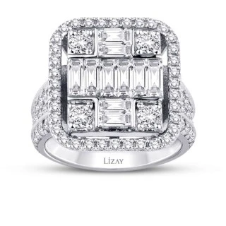 2.61 Karat Pırlanta Baget Yüzük - 1