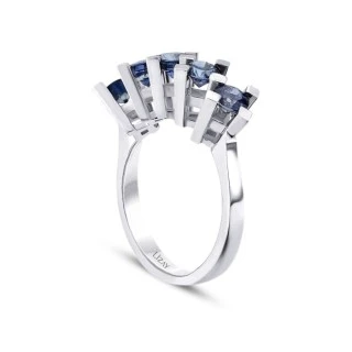 2.71 Karat Safir Beştaş Yüzük - 2