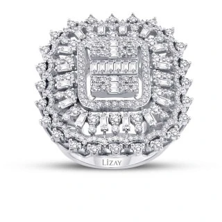 2.99 Karat Pırlanta Baget Yüzük - 1