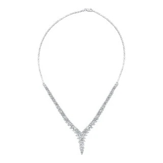 Altın Baget Taşlı Zarif Gerdanlık - 1