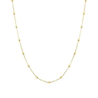 Altın Küçük Top Zincir Kolye - 2