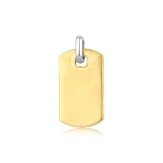 Altın Plaka Erkek Kolye Ucu - 1