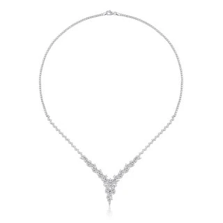 Altın Taşlı Yaprak Gerdanlık - 1