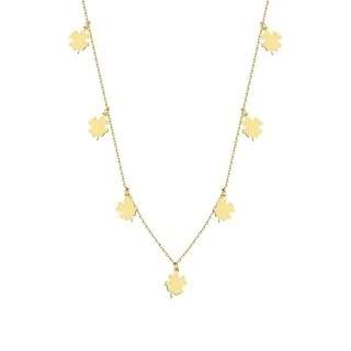 Altın Yonca Zincir Kolye - 1