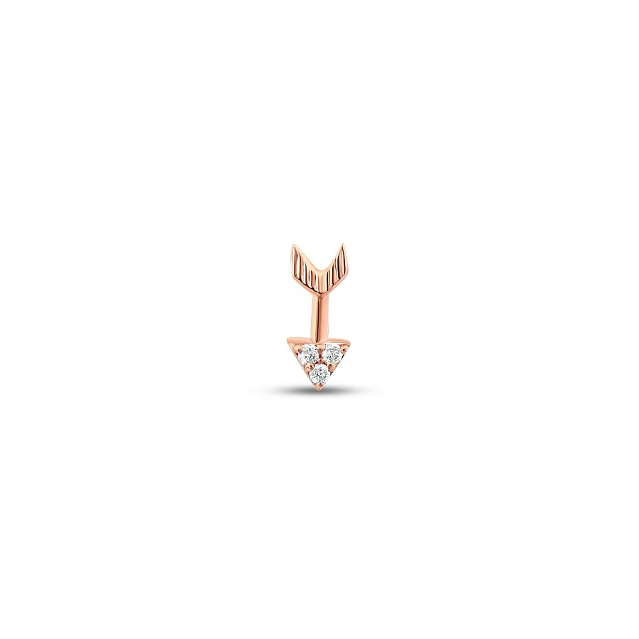 0.01 Karat Pırlanta Ok Tragus Piercing - 1