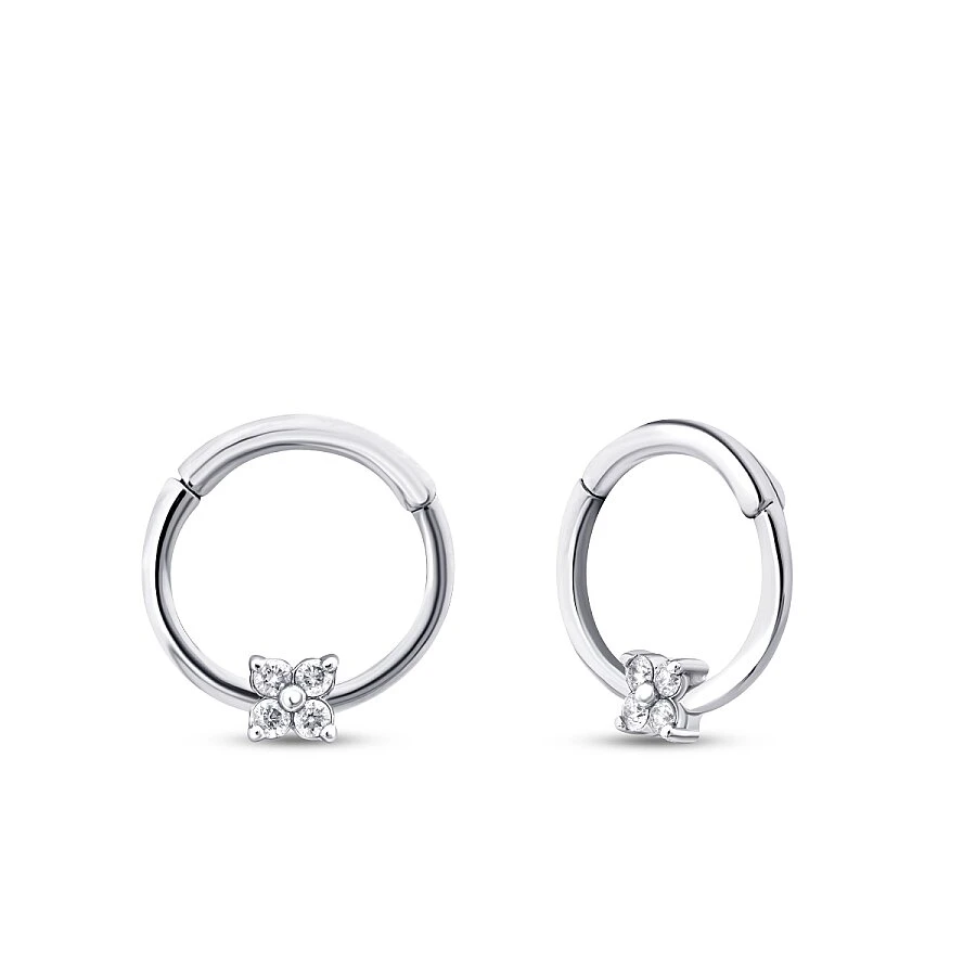 0.03 Karat Pırlanta Taşlı Tragus Piercing - 2