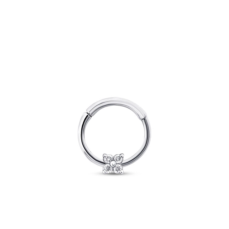 0.03 Karat Pırlanta Taşlı Tragus Piercing - 1