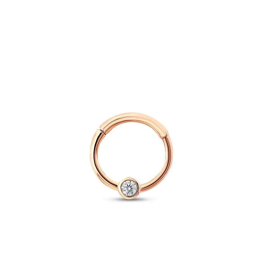 0.03 Karat Pırlanta Taşlı Tragus Piercing - 1