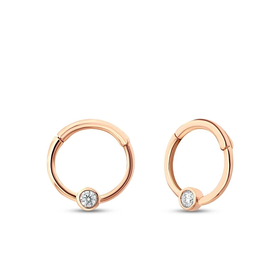 0.03 Karat Pırlanta Taşlı Tragus Piercing - 2