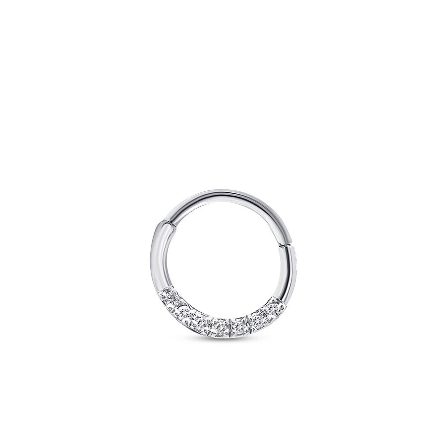 0.04 Karat Pırlanta Taşlı Tragus Piercing - 1
