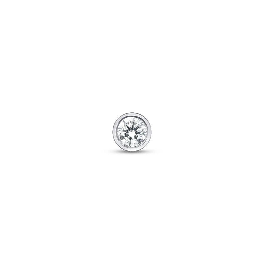 0.05 Karat Pırlanta Tektaş Tragus Piercing - 1