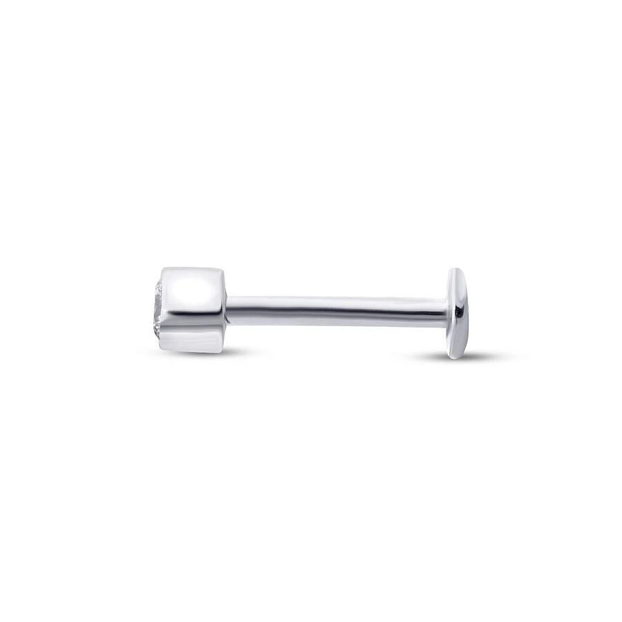0.05 Karat Pırlanta Tektaş Tragus Piercing - 2
