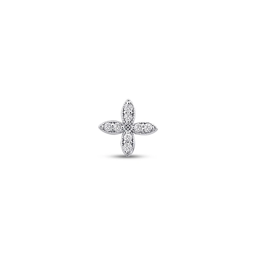 0.07 Karat Pırlanta Çiçek Tragus Piercing - 2