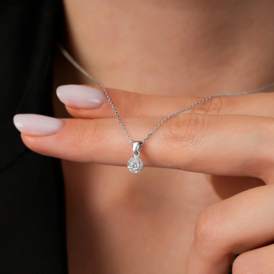 0.13 Karat Pırlanta Trend Kolye - 3