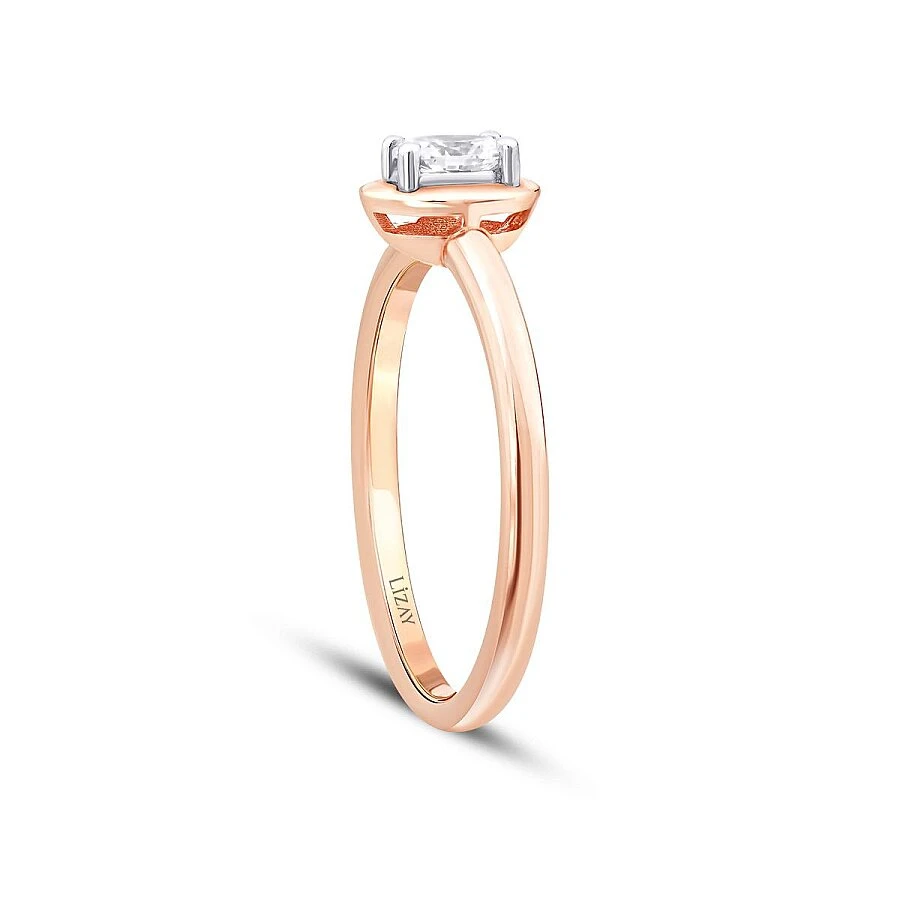 0.26 Karat Pırlanta Oval Tektaş Yüzük - 2