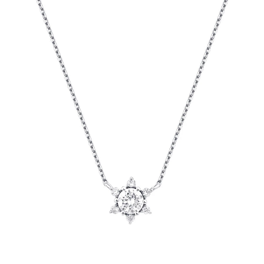 0.29 Karat Pırlanta Lotus Kolye - 1