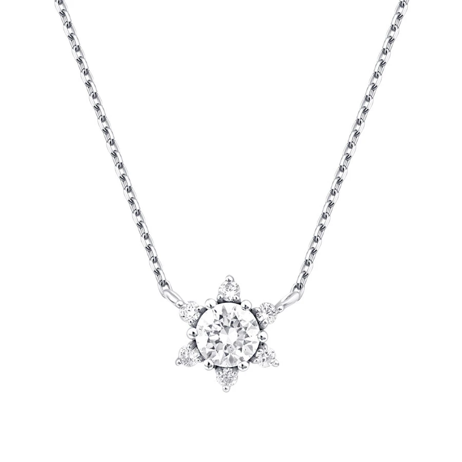 0.29 Karat Pırlanta Lotus Kolye - 2