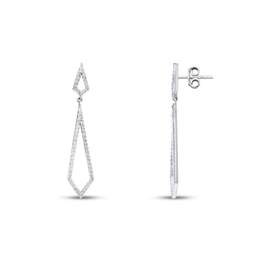 0.48 Karat Pırlanta Trend Küpe - 1