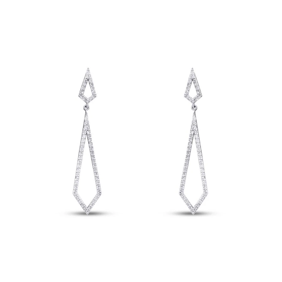 0.48 Karat Pırlanta Trend Küpe - 2