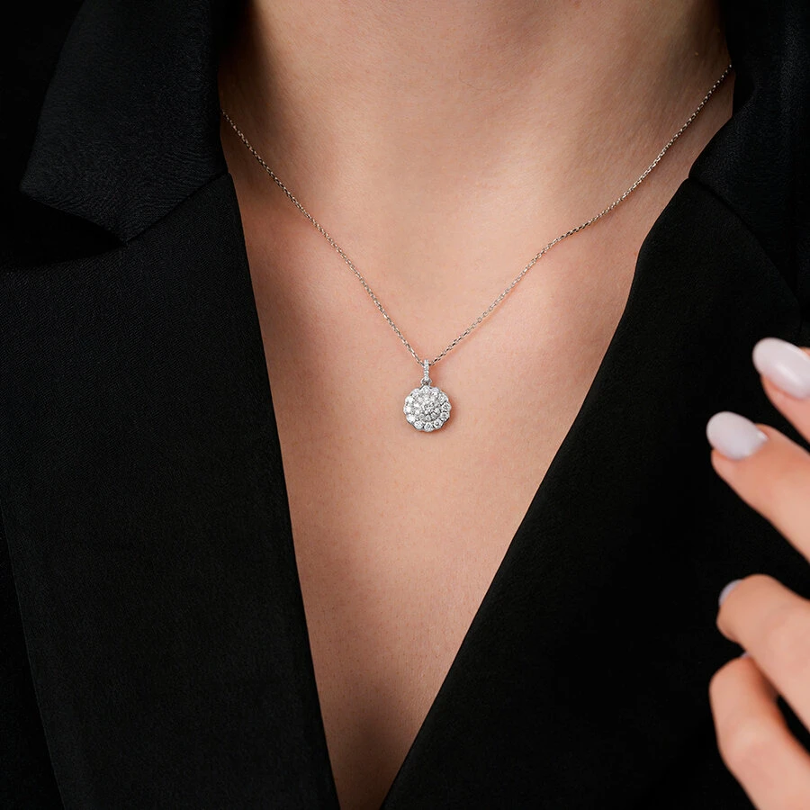 0.53 Karat Pırlanta Trend Kolye - 3