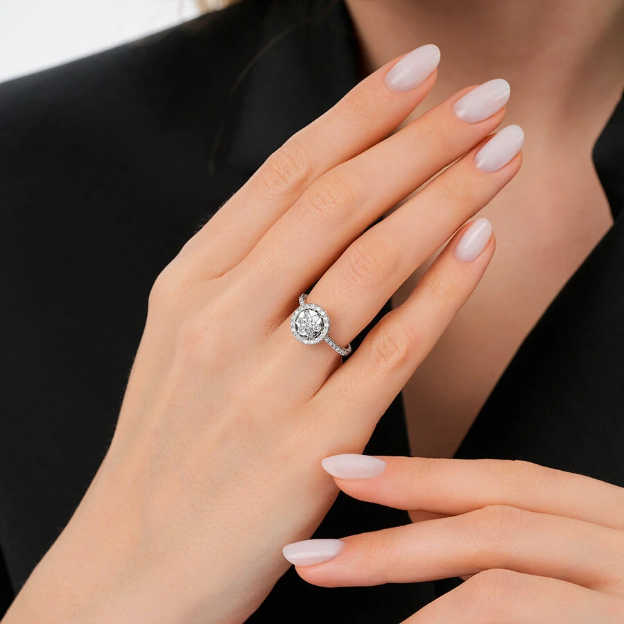 0.59 Karat Pırlanta Trend Yüzük - 3