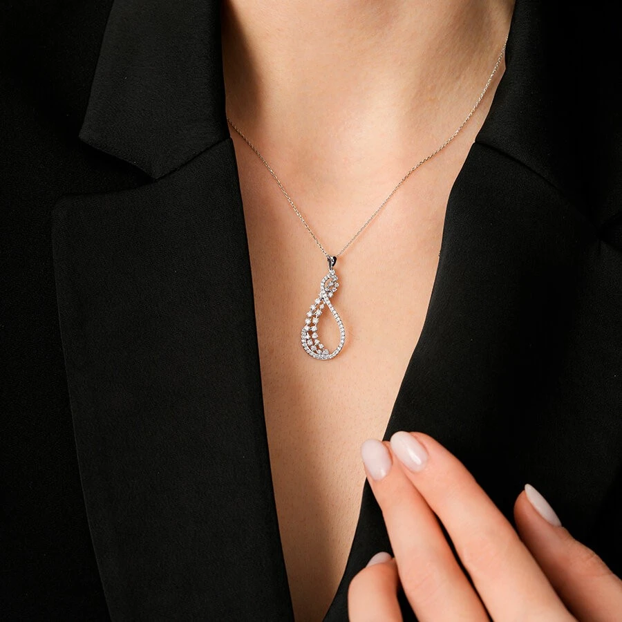 0.66 Karat Pırlanta Trend Kolye - 2