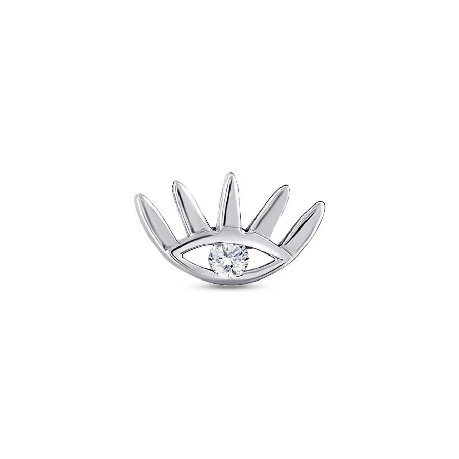 0.01 Karat Pırlanta Göz Tragus Küpe - 1