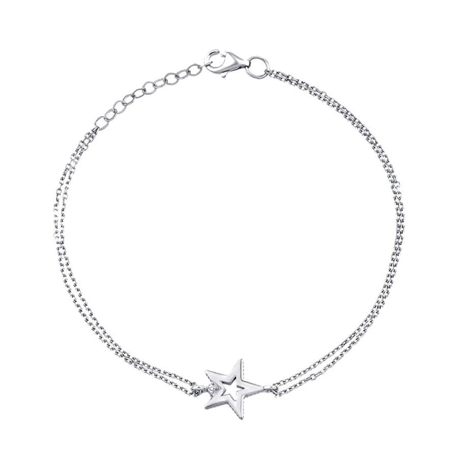 0.01 Karat Pırlanta Yıldızlı Bileklik - 2