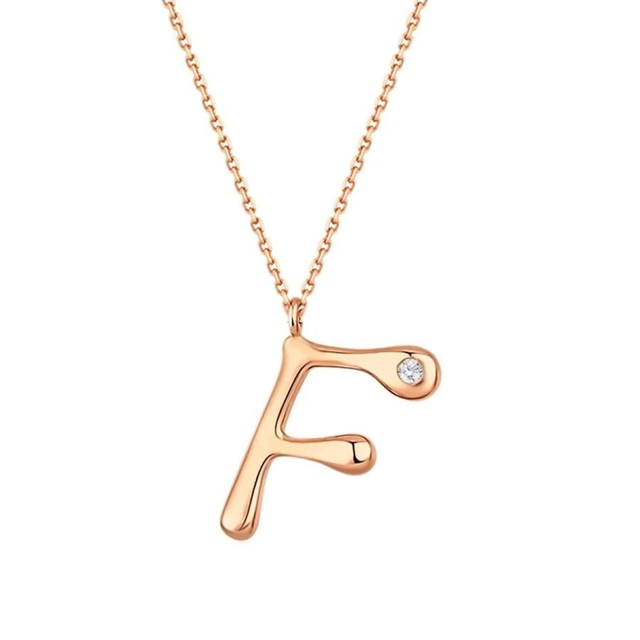 0.02 Karat Pırlanta F Harf Kolye - 2