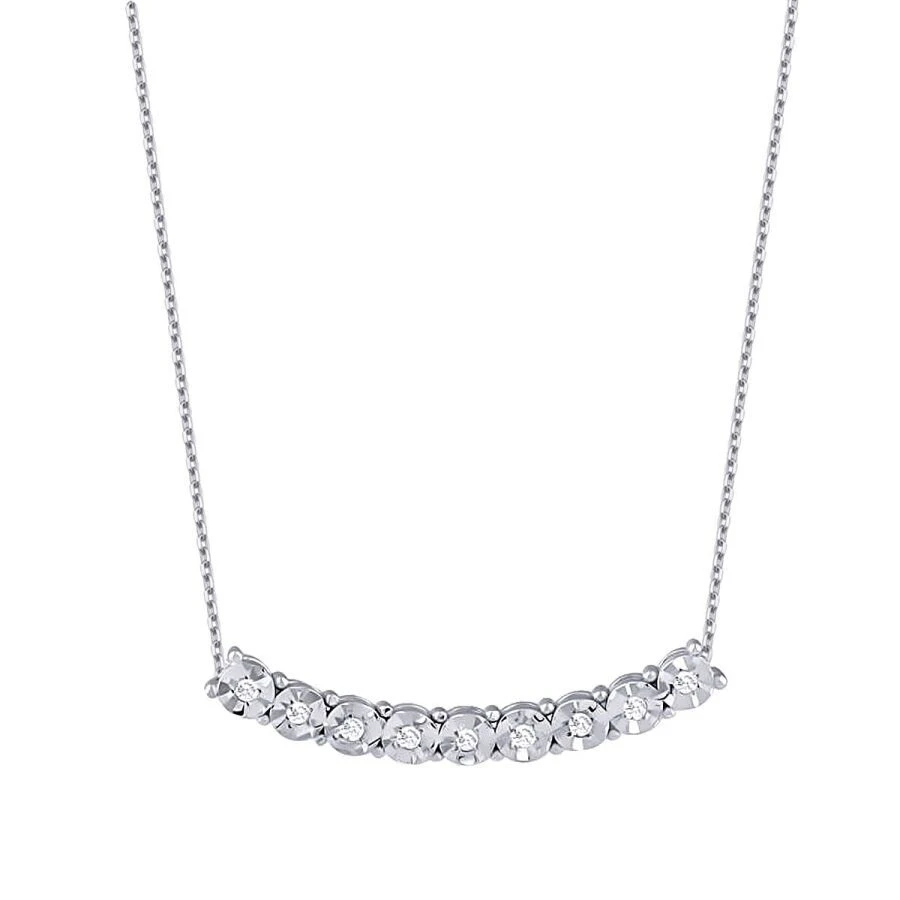 0.10 Karat Pırlanta Efektli Kolye - 1